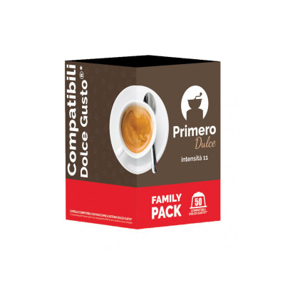 Primero Dulce Caffè dal Mondo 50 Cápsulas Compatíveis com Dolce Gusto. Primero Dulce Caffè dal Mondo 50 Cápsulas Compatíveis com Dolce Gusto.