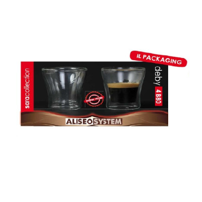 4 Copos de vidro 4B 80ml