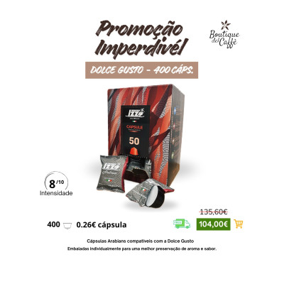 PROMOÇÃO DOLCE GUSTO 400 CAPS