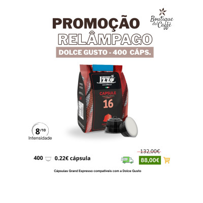 PROMOÇÃO DOLCE GUSTO 400 CAPS 