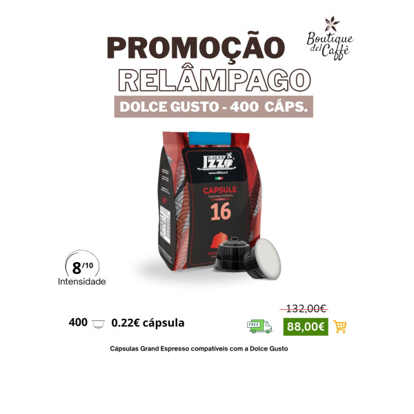 PROMOÇÃO DOLCE GUSTO 400 CAPS 