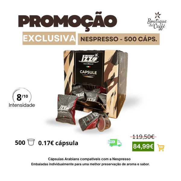 PROMOÇÃO NESPRESSO 500 CAPS
