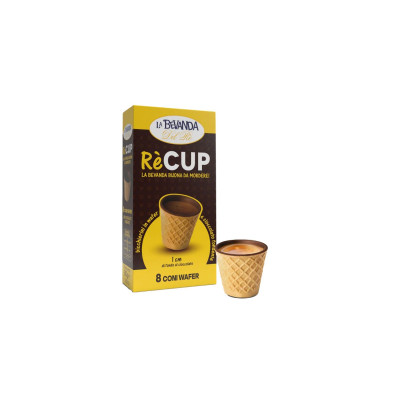 RèCup Copos de wafer com chocolate 8 Unid RèCup Copos de wafer com chocolate 8 Unid